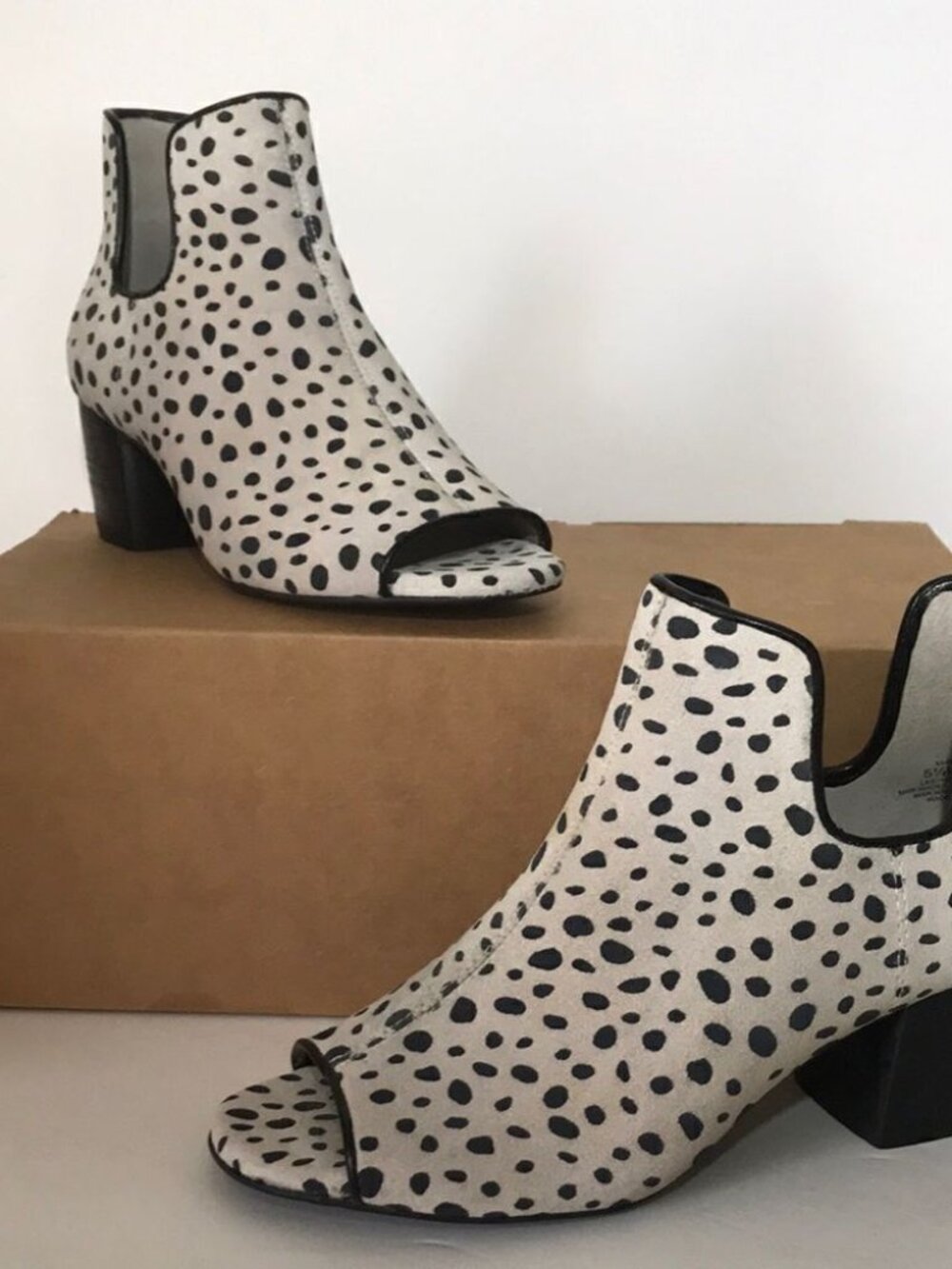 Logo By Lori Goldstein Peep Toe Ankle Booties